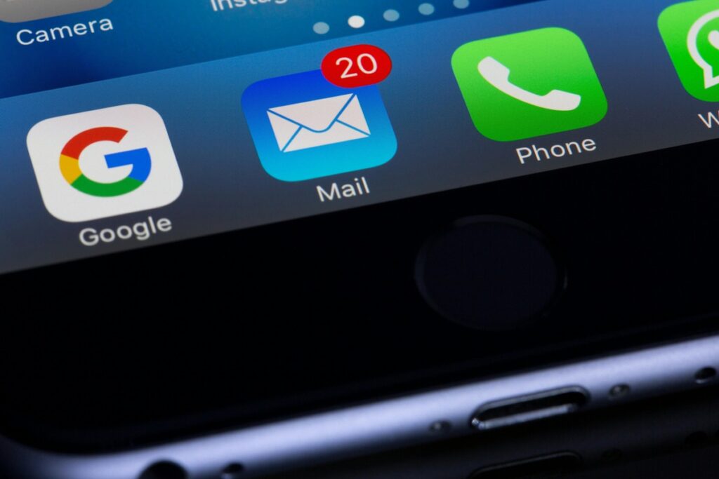 Mobile app icons displayed